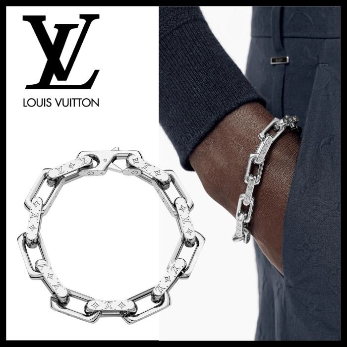 LOUIS VUITTON】大人気 ブレスレット チェーン モノグラム (Louis 売り出し新品 ブレスレット・チェーン モノグラム ブレスレット
