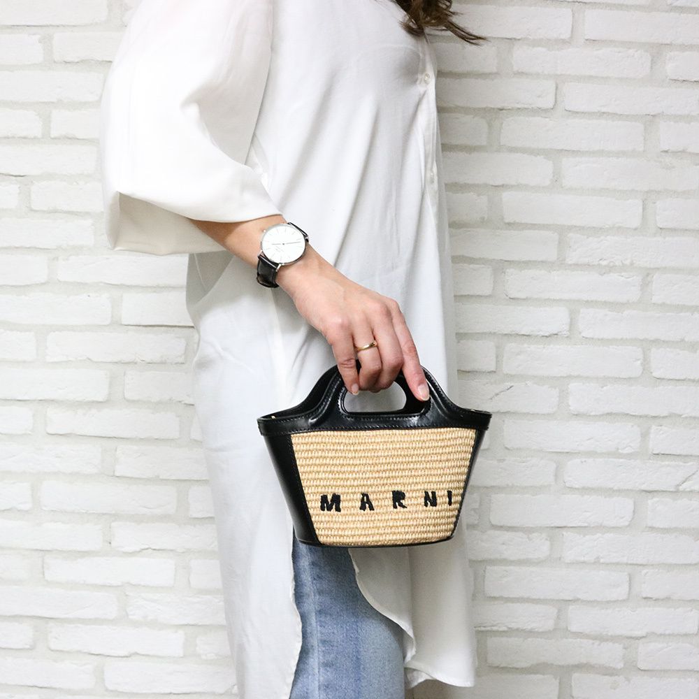 MARNI マルニ ショルダーバッグ ラフィア カゴ BMMP0067Q0-P3860