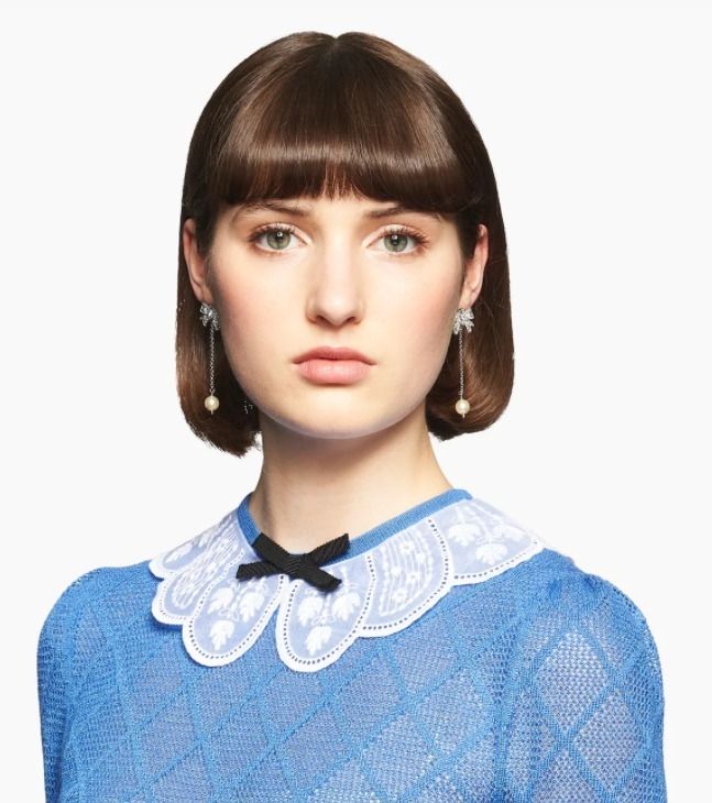 ミュウミュウ 】MiuMiu ピアス リボン パール (MiuMiu/ピアス