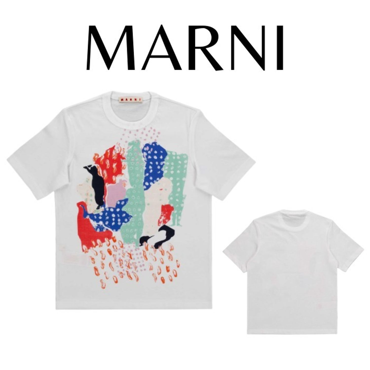 Marni マルニ キッズ カラフル プリントtシャツ ホワイト Marni キッズ用トップス M002q9m00hz0m100 Buyma