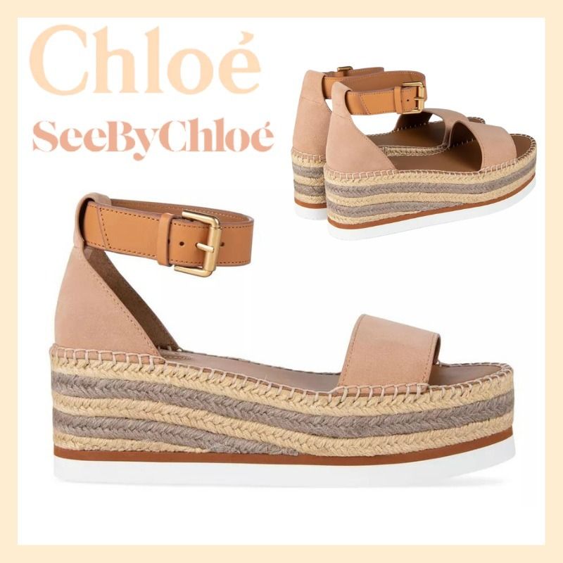 ウェッジ】 SEE BY CHLOE - シーバイクロエ エスパドリーユウェッジ セットアップ see by シーバイクロエ エスパドリーユ chloe サンダル