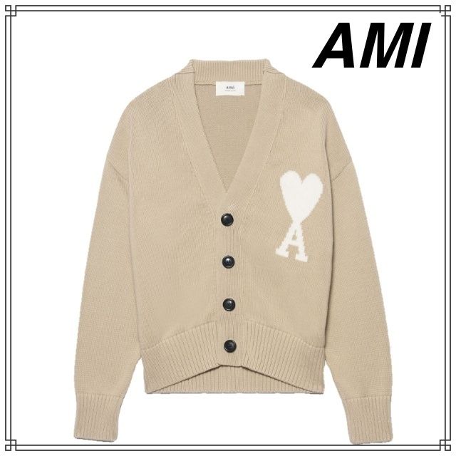 ユニセックス Ami Paris アミパリス ロゴ カーディガン | sweatreno.com