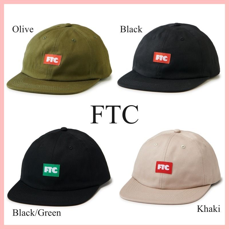 FTC SMALL LOGO TWILL 6パネル キャップ 2色 コットン 送料込み (FTC