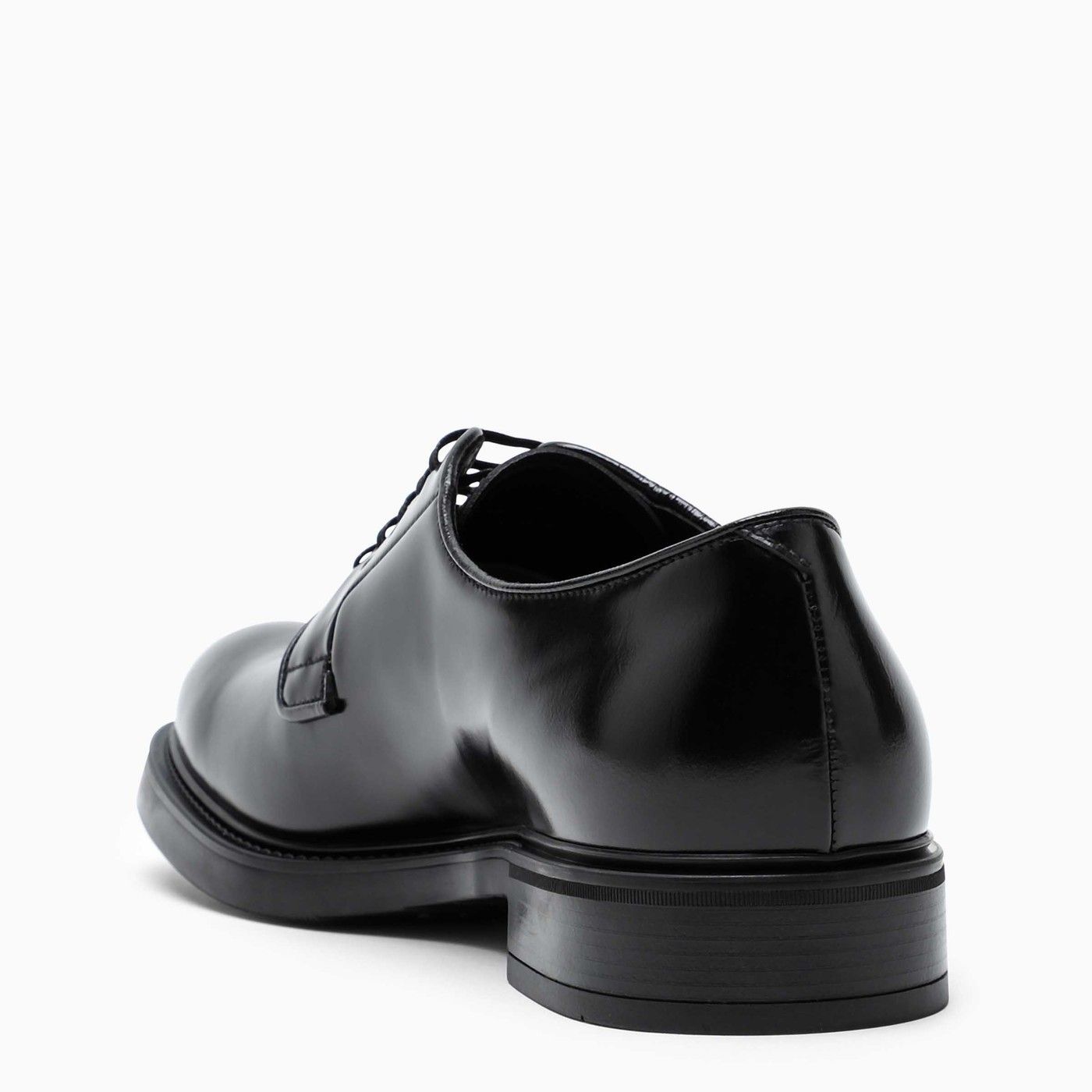 新作 22SS【PRADA】Black leather Derby shoes ローファー (PRADA ...