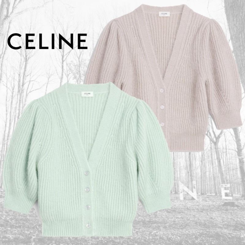 CELINE◇22SS日本未入荷 クロップド丈 リブカーディガン 2色 (CELINE CELINE◇22SS日本未入荷 クロップド丈 リブカーディガン 2色 (CELINE
