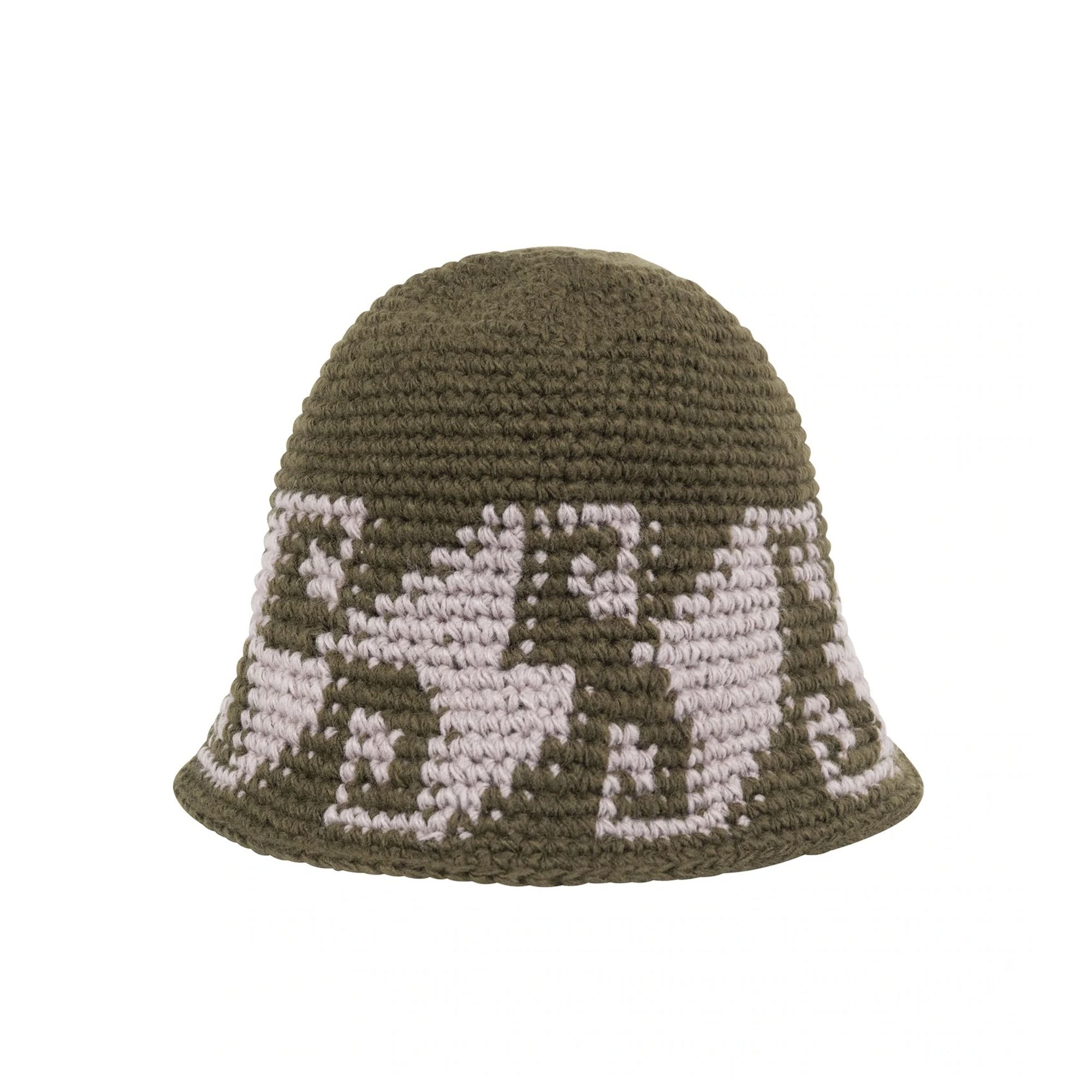 Stussy WAVES KNIT BUCKET HAT Olive ニット ハット レアモデル