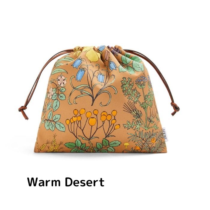 カゴバッグに合わせて!【Loewe】ドローストリングポーチ (LOEWE ...
