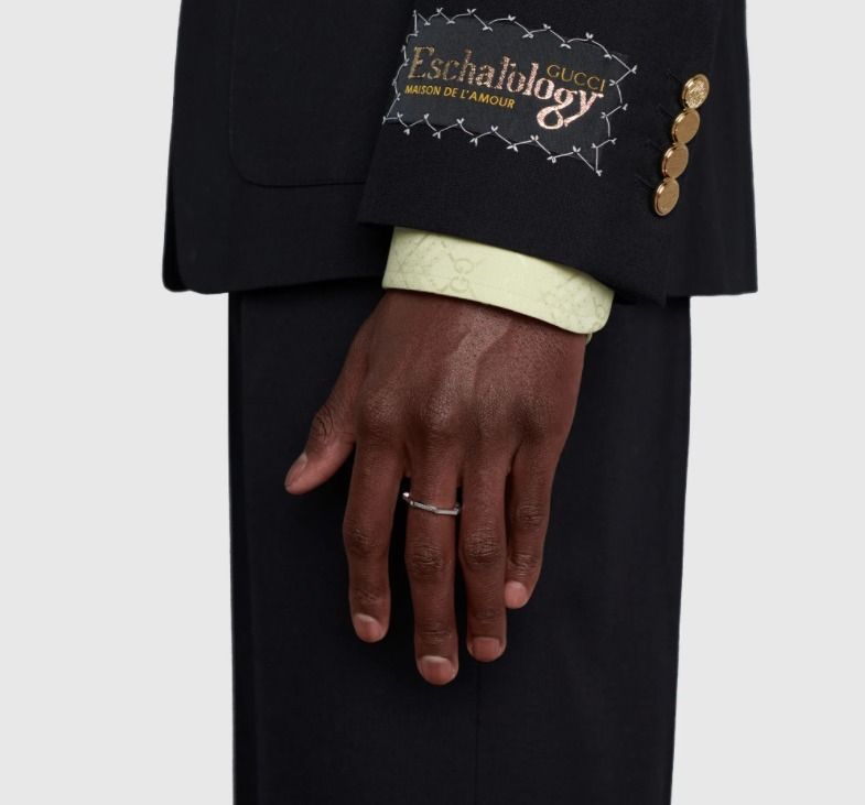 即発*Gucci Link to Love ミラーリング ユニセックス シルバー系 ...