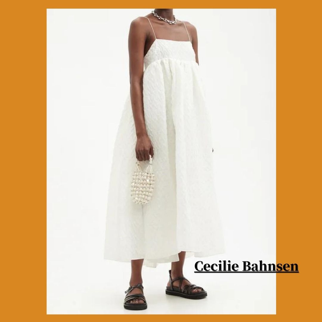 CECILIEBAHNSEN】ベス リネンブレンドクロッケドレス 大人気 (CECILIE ...