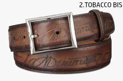 BERLUTI】クラシック スクリット レザー ベルト 35MM 全2色