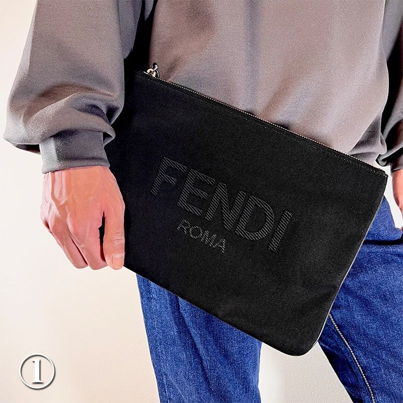 国内即発】FENDI フェンディー ブラック クラッチバック (FENDI ... org