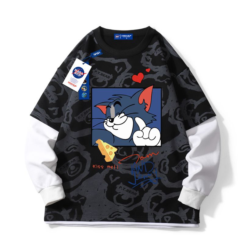 トム＆ジェリー NASA 長袖Tシャツ  ユニセックス トム＆ジェリー NASA 長袖Tシャツ ユニセックス (Tシャツ