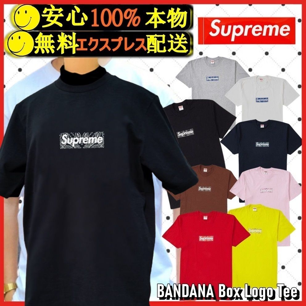 ☆送関込☆ バンダナ ボックスロゴ Tシャツ☆ Box Logo Tee (Supreme/T