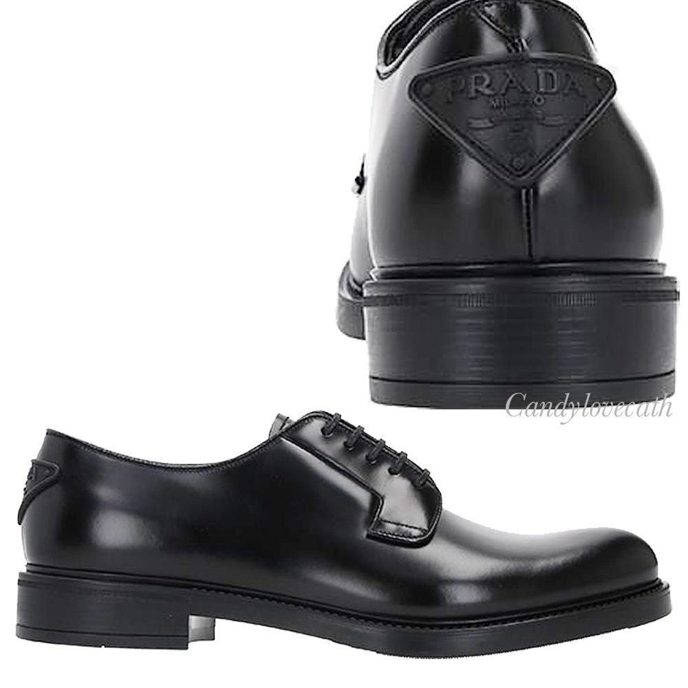 PRADA ブラッシュドレザー レースアップシューズ (PRADA/ドレス PRADA ブラッシュドレザー レースアップシューズ (PRADA/ドレス