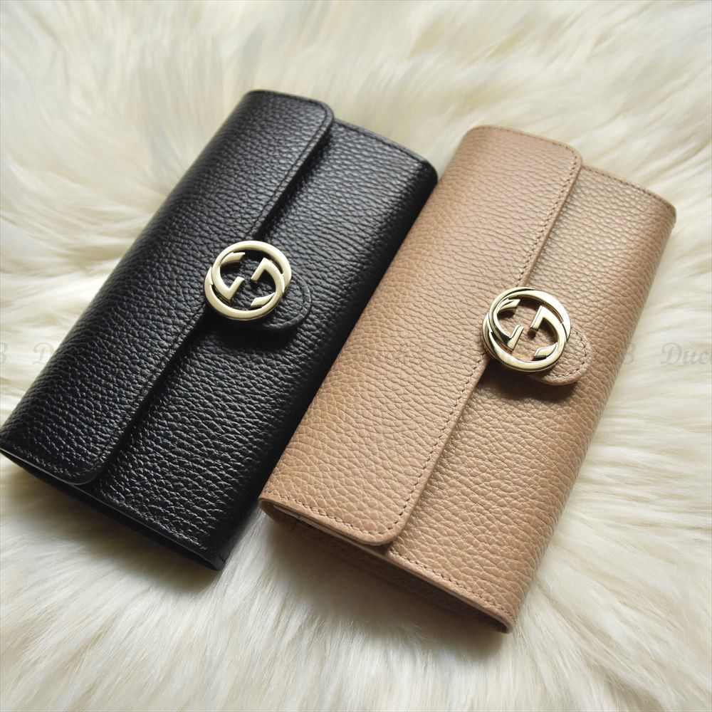 GUCCI グッチ/ インターロッキングG 二つ折り 長財布 (GUCCI/長財布 ...