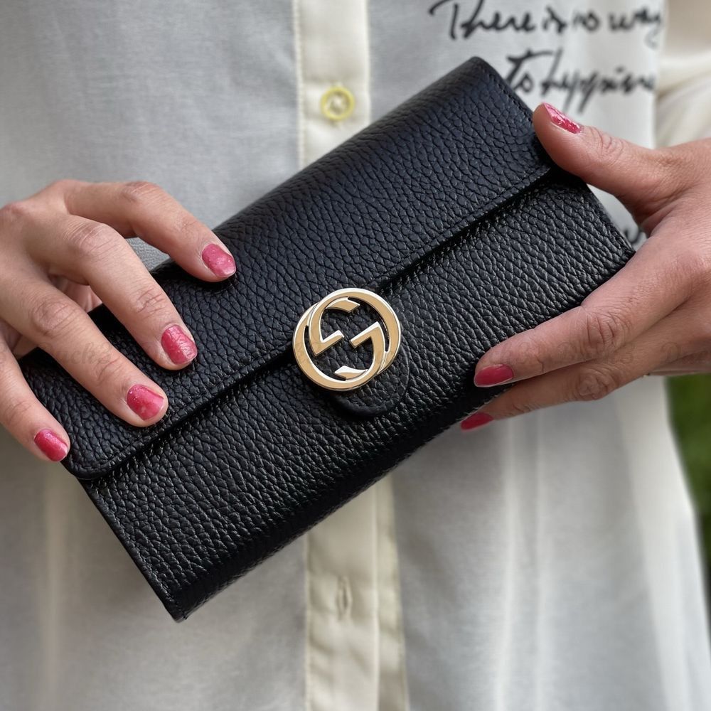 GUCCI グッチ/ インターロッキングG 二つ折り 長財布 (GUCCI/長財布 ...
