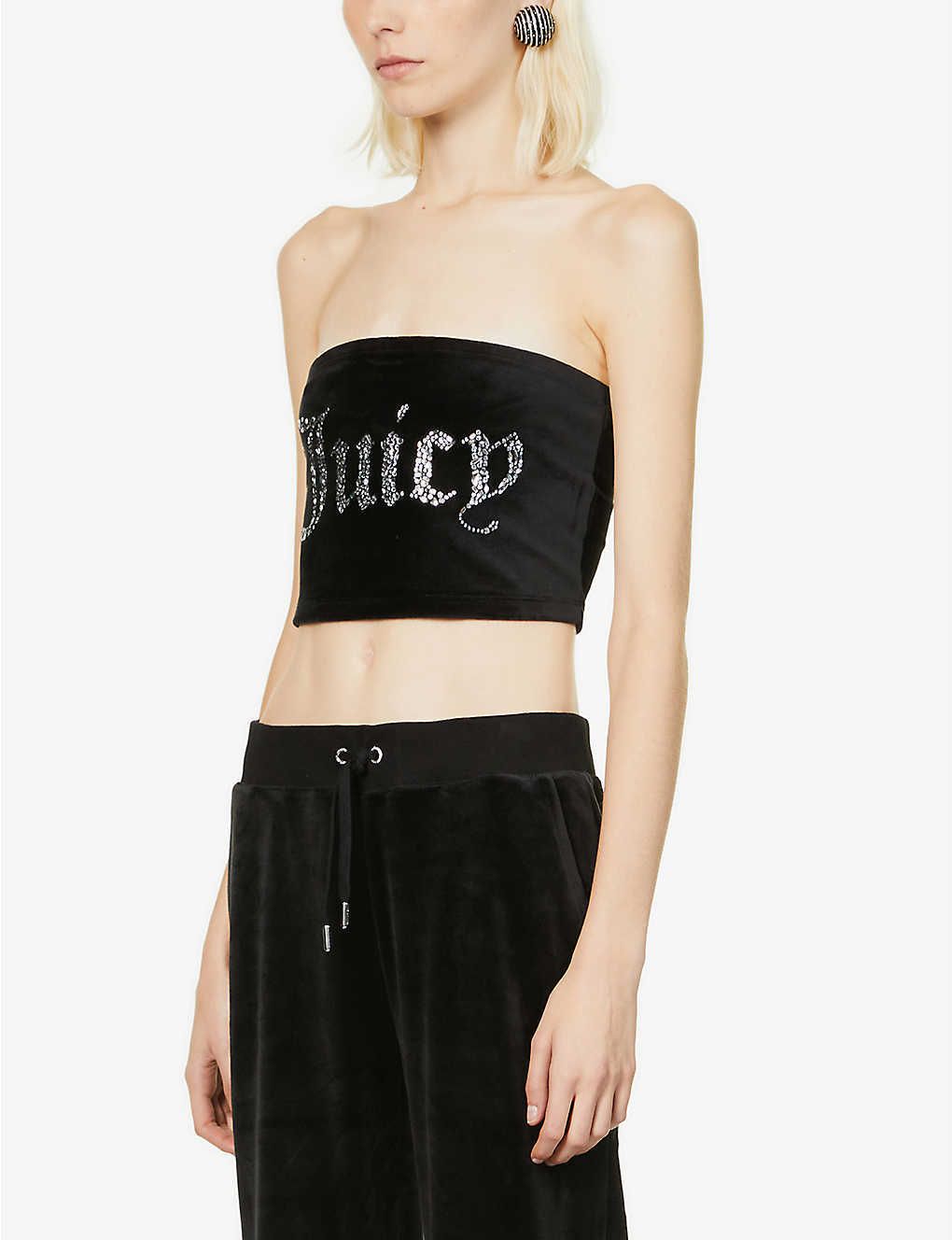 JUICY COUTURE☆ロゴ ストラップレス ベルベットトップ 送関込 (JUICY ...
