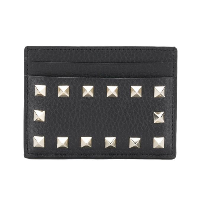 VIP仕入れ 【VALENTINO】 ロックスタッド レザー カードケース ...
