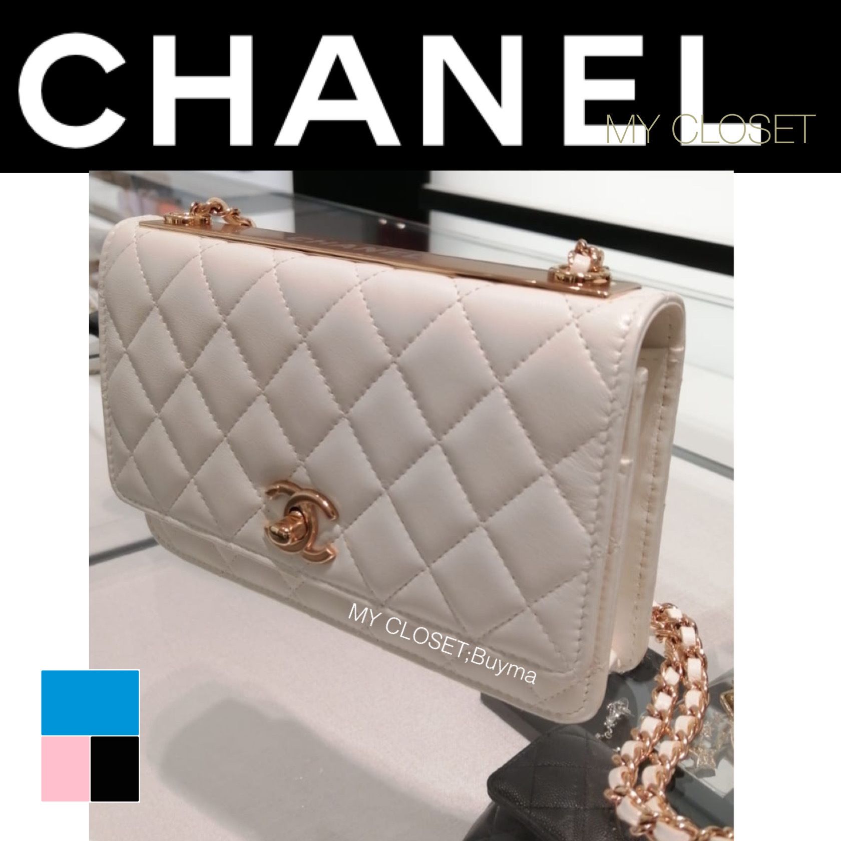 CHANEL 白 ccトレンディー ショルダー 財布 マトラッセ - www ...