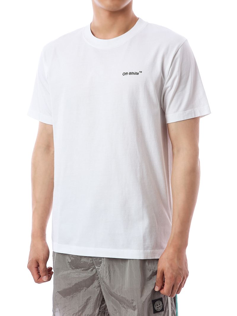 オフホワイト) OFF-WHITE DIAG SLIM Tシャツ OMAA027S22JER010 (Off オフホワイト) OFF-WHITE DIAG SLIM Tシャツ OMAA027S22JER010 (Off