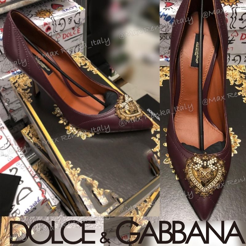 sale【Dolce&Gabbana】アップリケ/マテラッセパンプス*人気 (Dolce ...