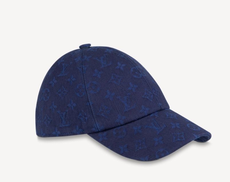 LOUIS VUITTON ダークブルー キャップ ◇NEW IN◇ LV モノグラム キャップ 帽子 ブルー アクセサリー