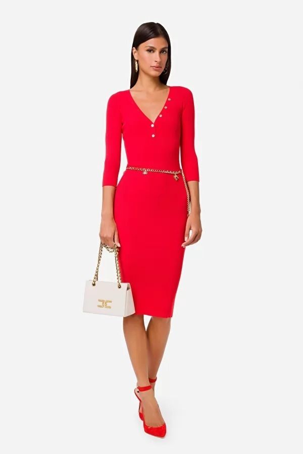 ELISABETTA FRANCHI エリザベッタフランキ タイトドレス ニット ELISABETTA FRANCHI エリザベッタフランキ タイトドレス ニット
