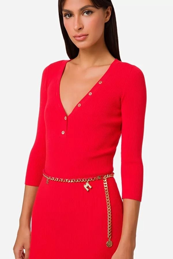ELISABETTA FRANCHI エリザベッタフランキ タイトドレス ニット ELISABETTA FRANCHI エリザベッタフランキ タイトドレス ニット