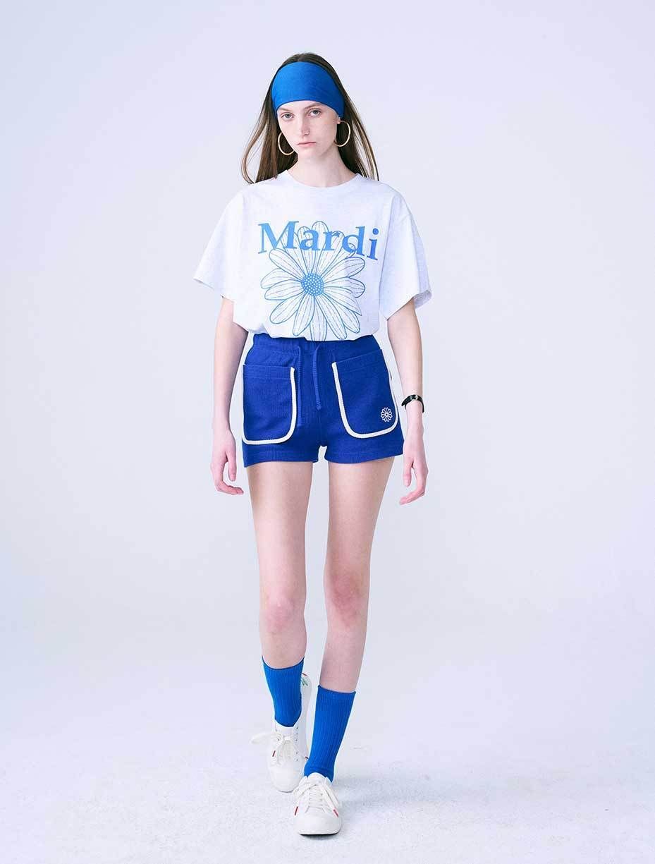 ☆MARDI MERCREDI☆ TSHIRT FLOWERMARDI Tシャツ 半袖 韓国 人気 ...
