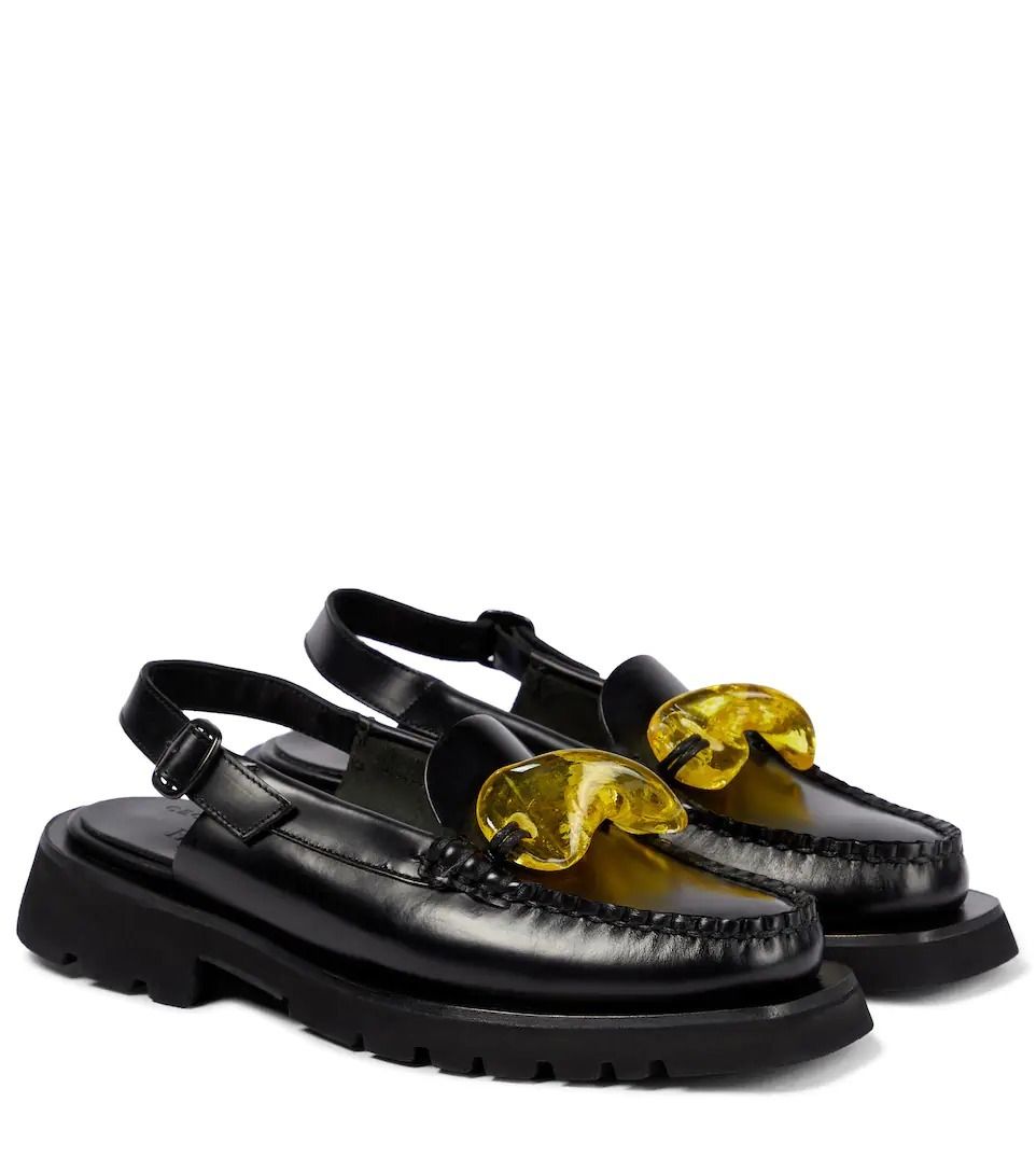 CECILIE BAHNSEN x Hereu Raiguer slingback leather loafers (CECILIE ...