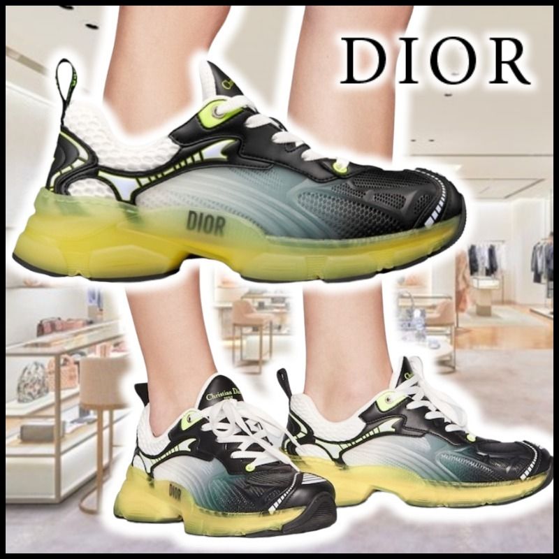 Dior ディオール スニーカー VIBE カーフスキン メッシュ ロゴ (Dior ...