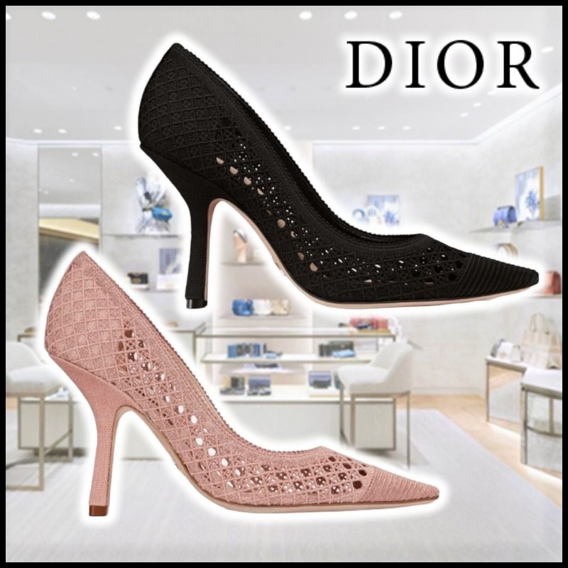 注目のDior ディオール パンプス CAPTURE メッシュ ヒール10cm コンマ