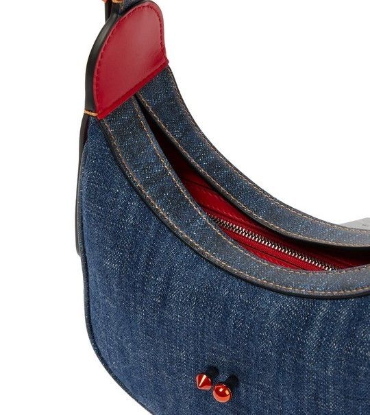 未使用 クリスチャンルブタン CARASKY デニム ショルダーバッグ