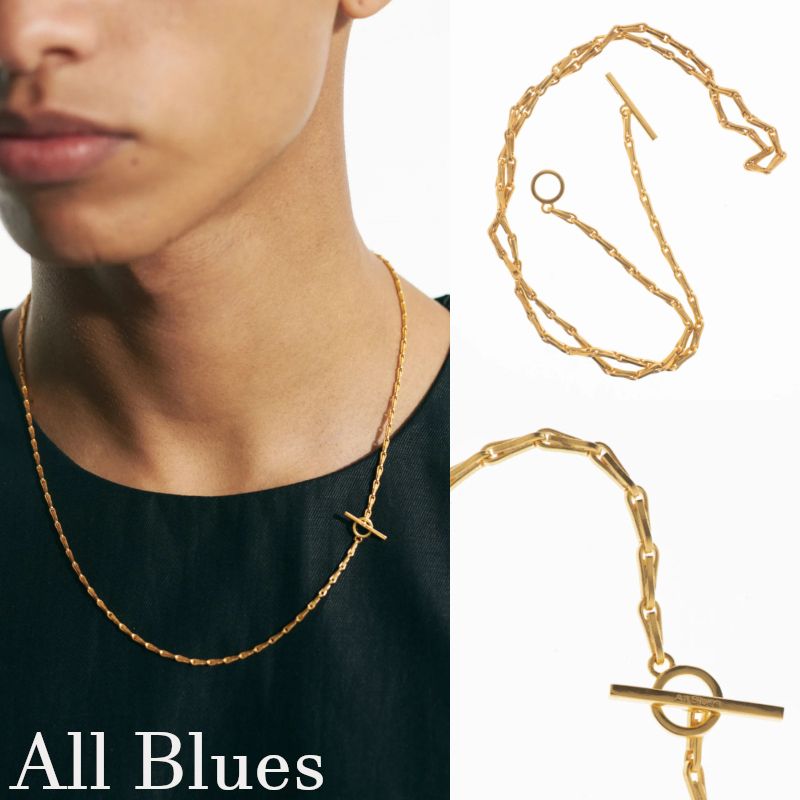 国内発送 22SS 新作 GOLD Fold necklace【All Blues】 (All Blues ...