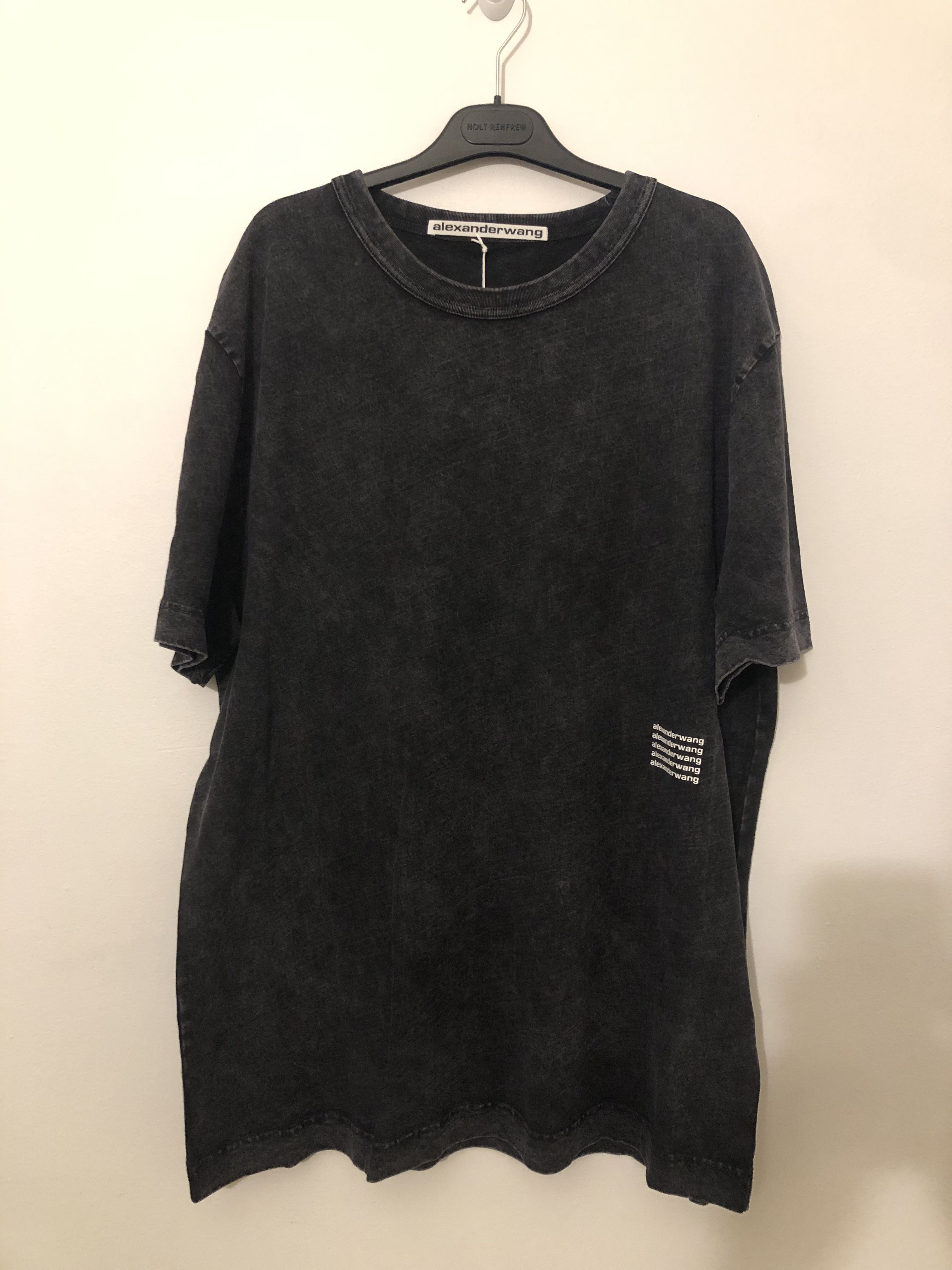 【関税・送料込み】alexanderwang ロゴ ウォッシュ Tシャツ alexanderwang】ウォッシュ加工 Tシャツ コットン100% ロゴ