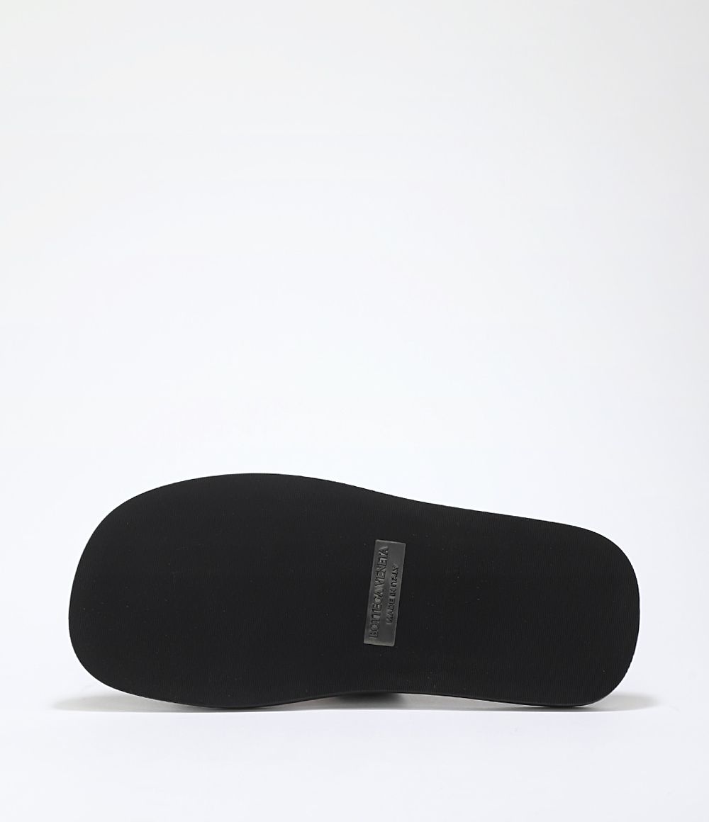 関税・送料込 BOTTEGA VENETA レザー スライドサンダル 24SS new /BOTTEGA VENETA レザースライドサンダル Sandal Black