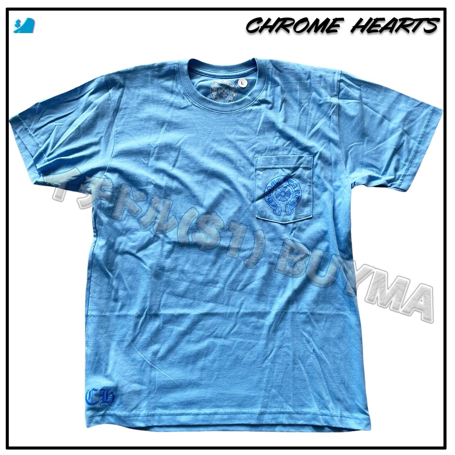 希少♪CH◆マイアミ限定 ホースシューロゴ Tシャツ BLU/PNK 希少♪CH◇マイアミ限定 ホースシューロゴ Tシャツ BLU/PNK