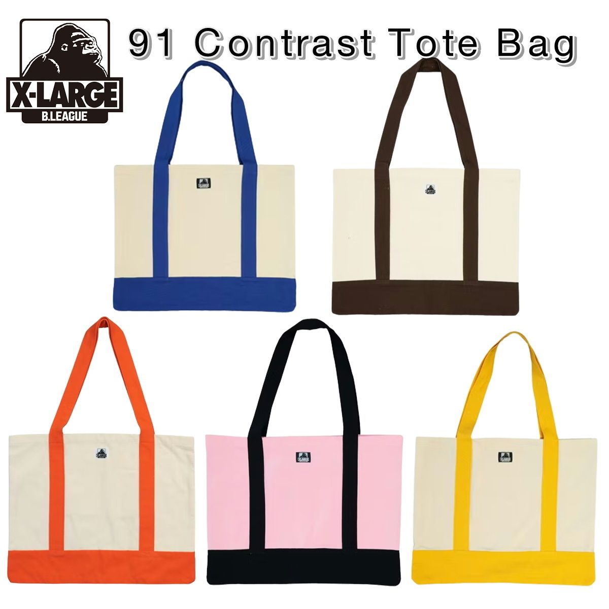 XLARGE エクストララージ 91 Contrast Tote Bag トートバッグ (X-Large