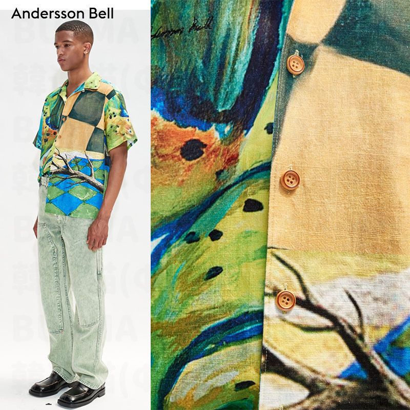 ☆Anderson Bell☆UNISEX IMPRESSIONIST PRINTED SHIRT (ANDERSSON ...