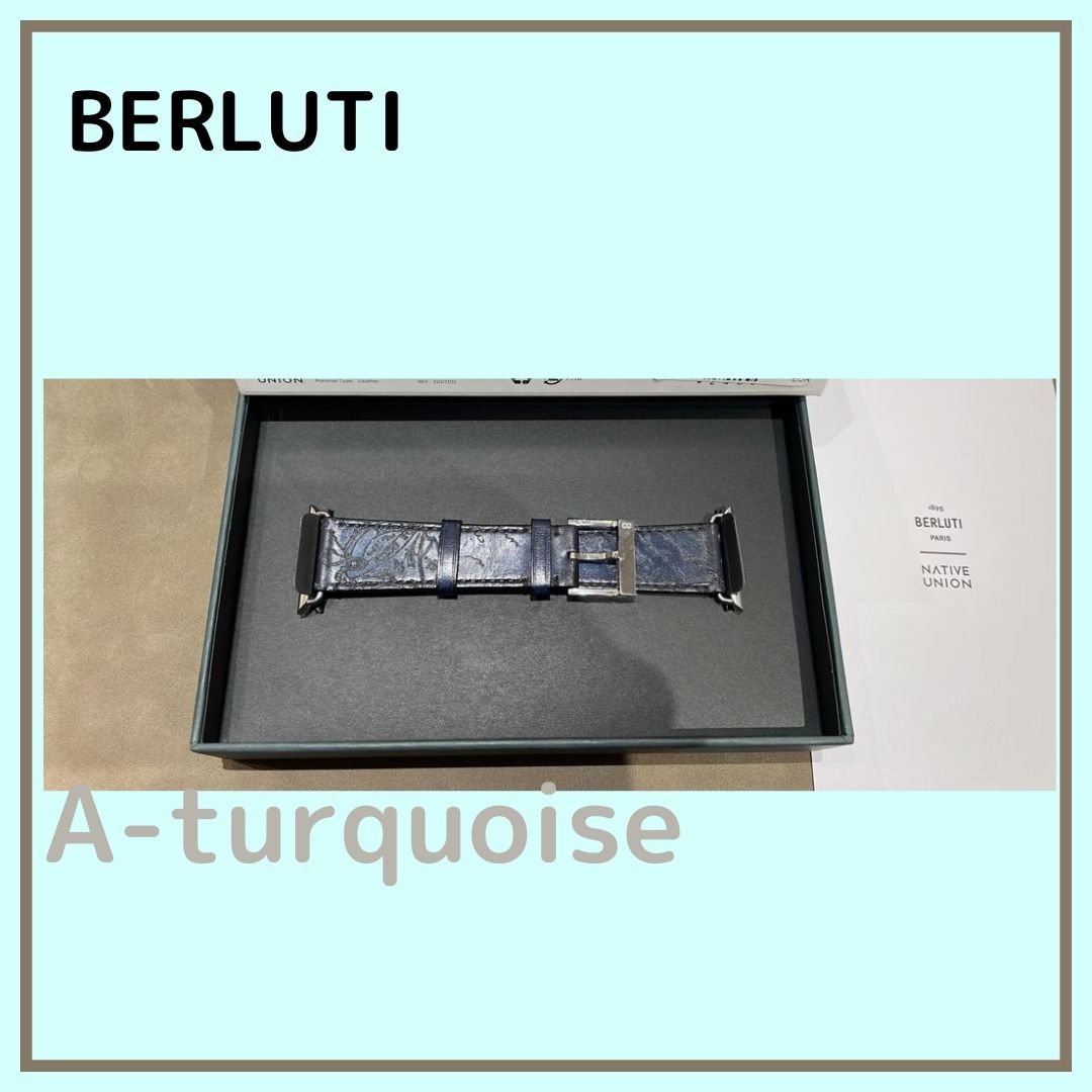 日本未入荷◇BERLUTI×NATIVE UNION◇Apple Watch ベルト 44mm (Berluti ...