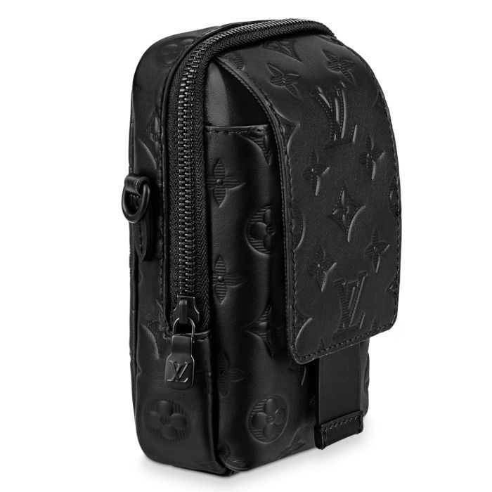 22SS 新作 Louis Vuitton ダブル フォン ポーチ 黒 モノグラム (Louis ...