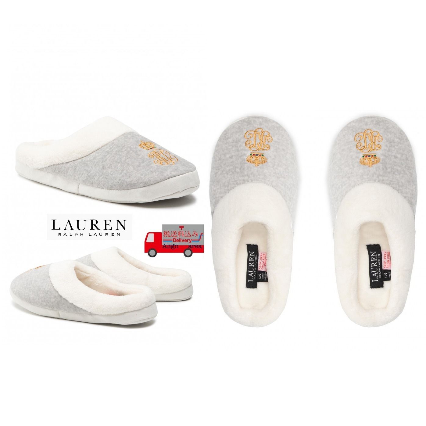 関税送料無料☆Lauren Ralph Lauren☆レディーススリッパ (LAUREN 関税送料無料☆Lauren Ralph Lauren☆レディーススリッパ (LAUREN