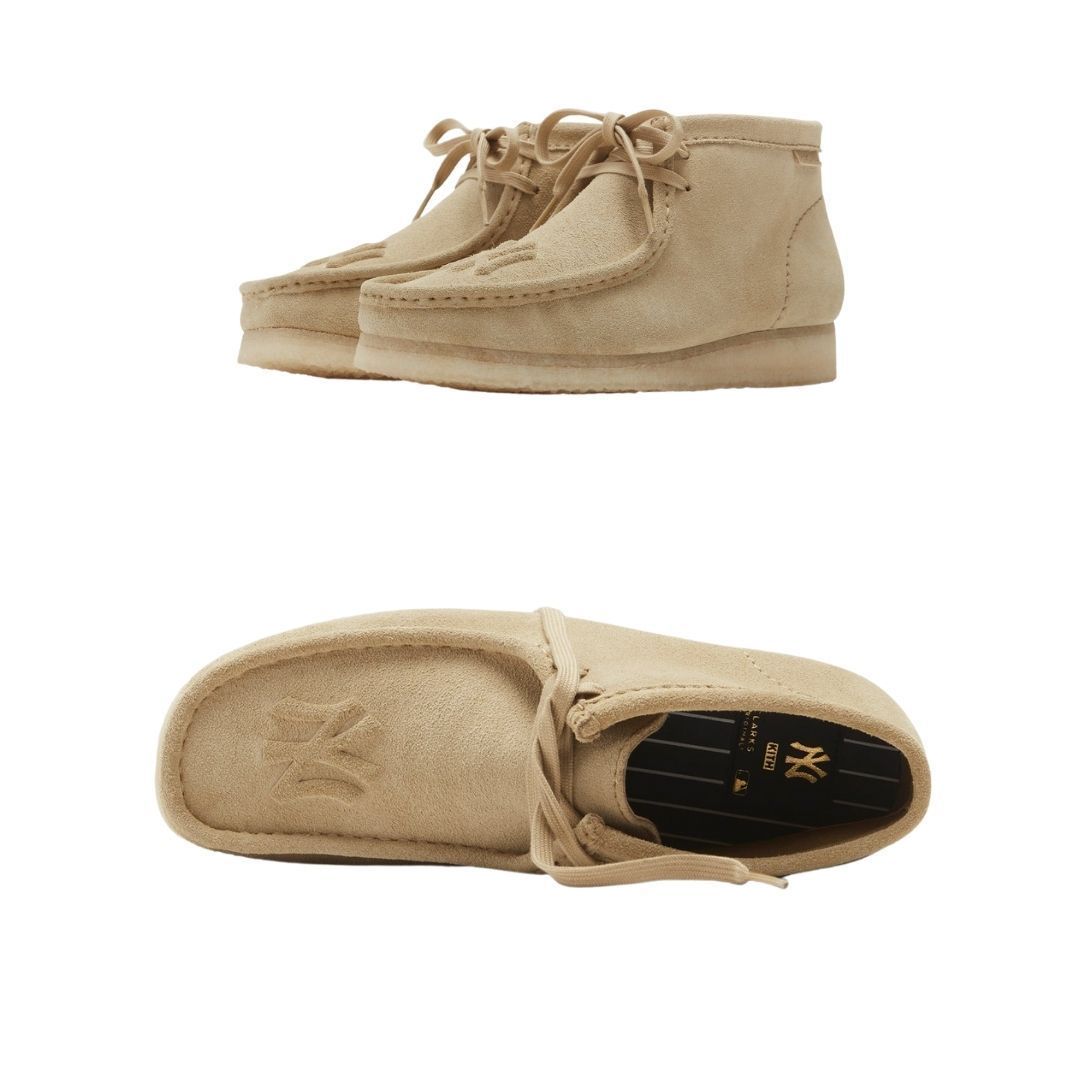 注目コラボ【KITH NYC】クラークス×ヤンキース ワラビー - www 安心してお買い求めい ワラビー ロー クラークス KITH スニーカー