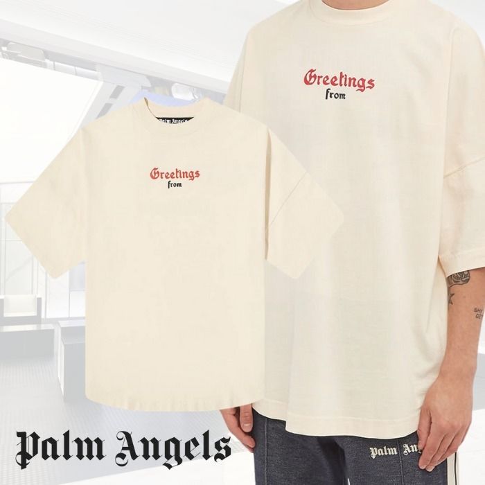 のバックプ tシャツ CLASSIC LOGO OVER Tee ZOZOTOWN PayPayモール店 経団連会長 国内正規 PALM パームエンジェルス Tシャツ ビッグシルエット ANGELS Tシャツ/カットソー(半袖/袖なし)