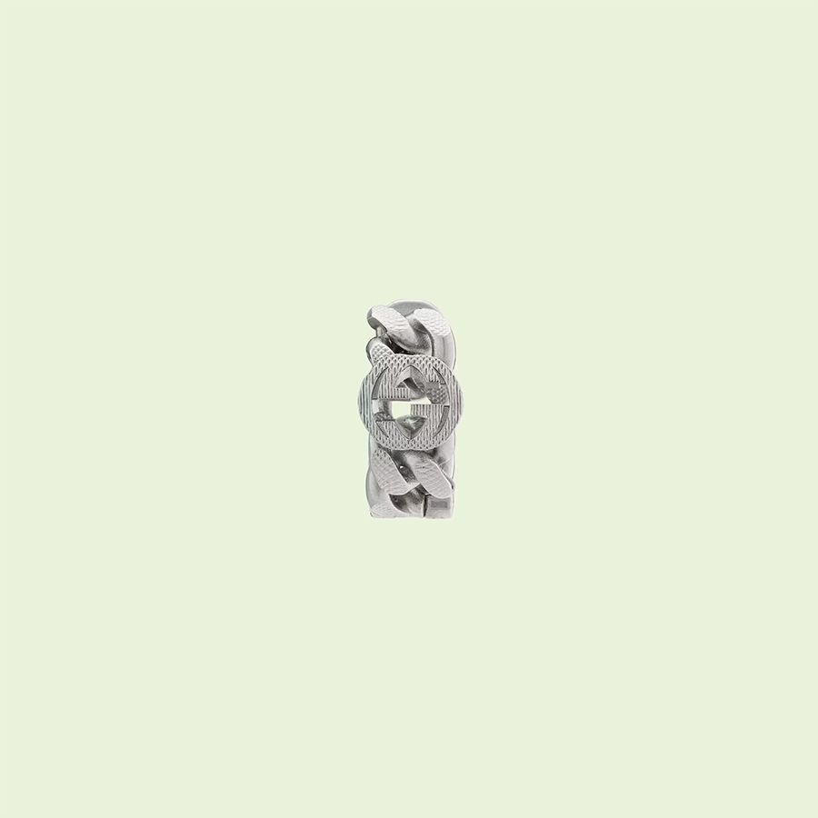 グッチ】インターロッキングG チェーンフープピアス☆702525 (GUCCI ...