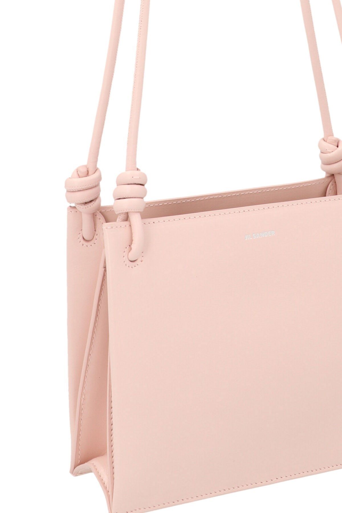 JIL SANDER エンボス加工ロゴ入り スモール レザーハンドバッグ (Jil ...