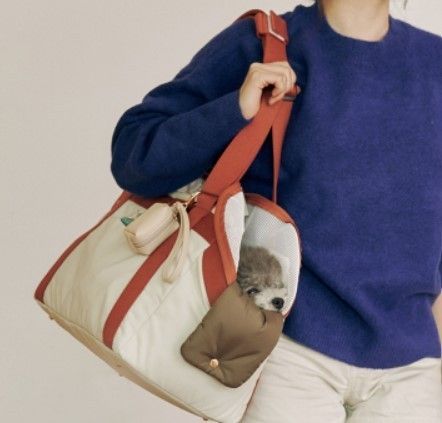 MILLIONG ☆ ベーグルバッグ 犬猫 キャリーバッグ Mサイズ (MILLIONG セールがオープンす 【美品】MILLIONG ミリオン ベーグルバッグ ペット ショルダーバッグ M 犬用品