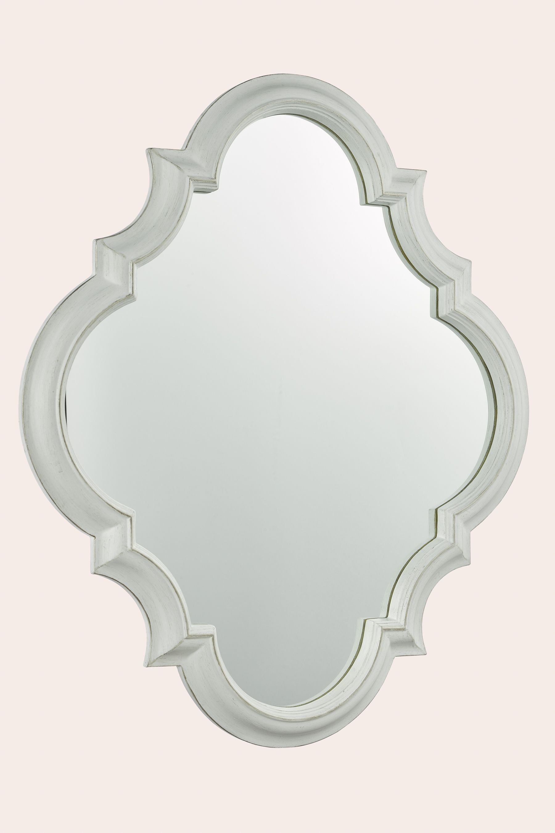 Laura Ashley◇Elisse Moorish Mirror◇ホワイト エレガント 鏡