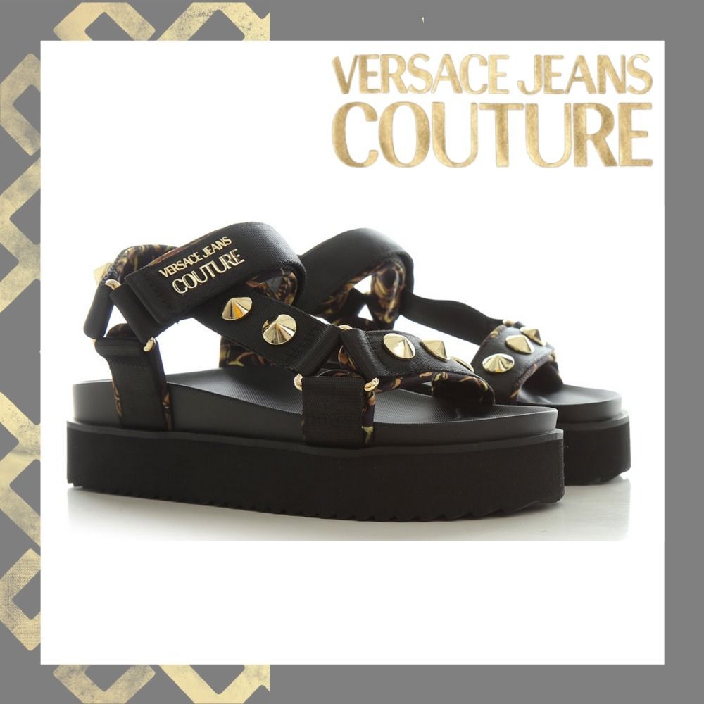 【新品未使用】 VERSACE JEANS COUTURE サンダル 24cm