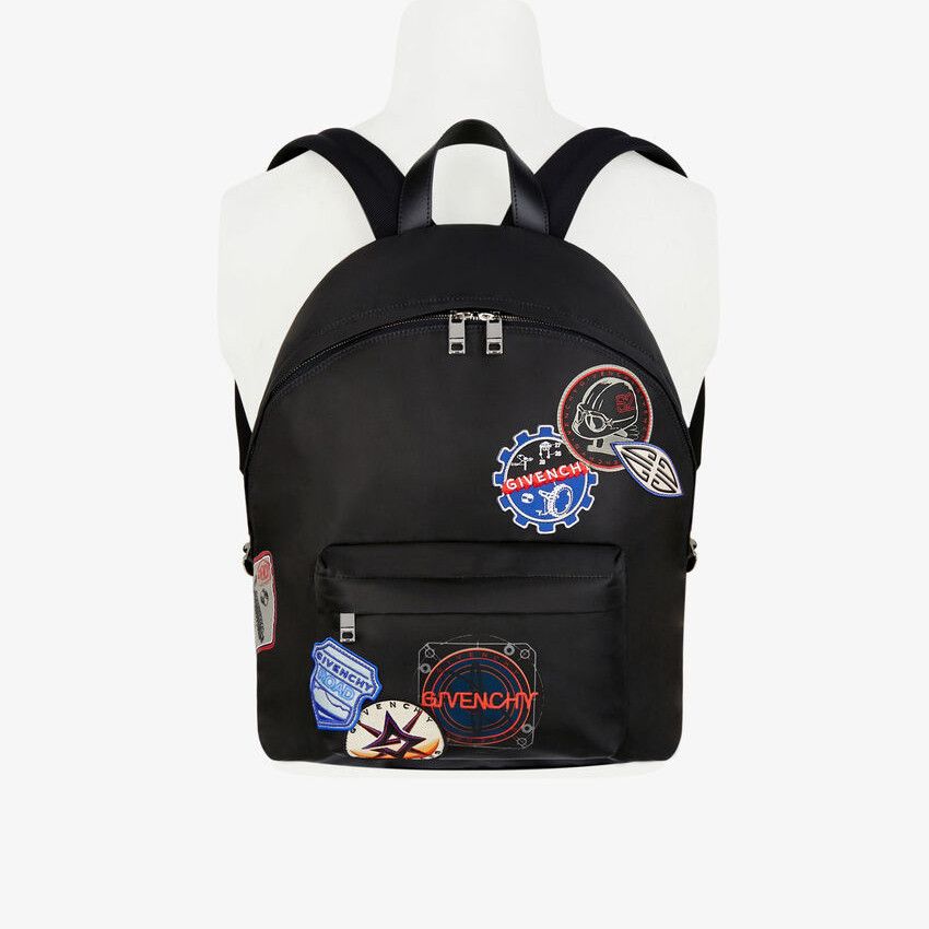 GIVENCHY カラフルワッペン装飾 ナイロン製 バックパック (GIVENCHY